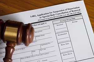Form I-881 for cancellation of removal