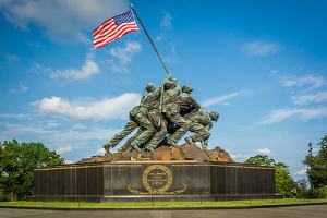 The US Marine Corps War Memorial in Virginia. Decriminalization of marijuana in Virginia is an important one